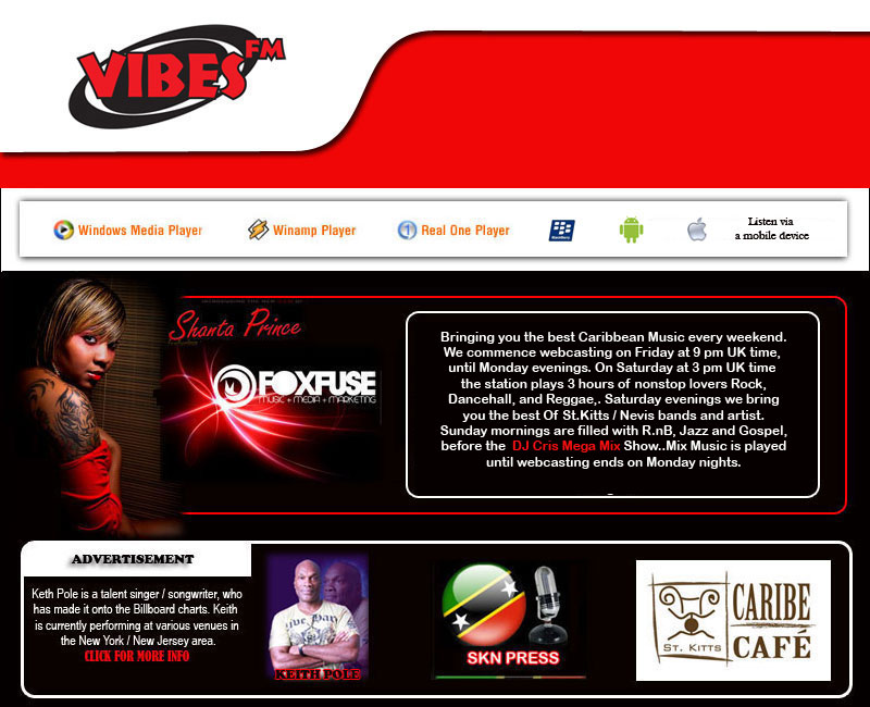 Vibes FM Listen Page